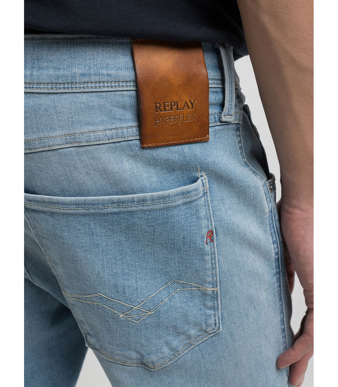 スリムフィットANBASS Hyperflex Dustデニム 詳細画像 ライトブルー 7